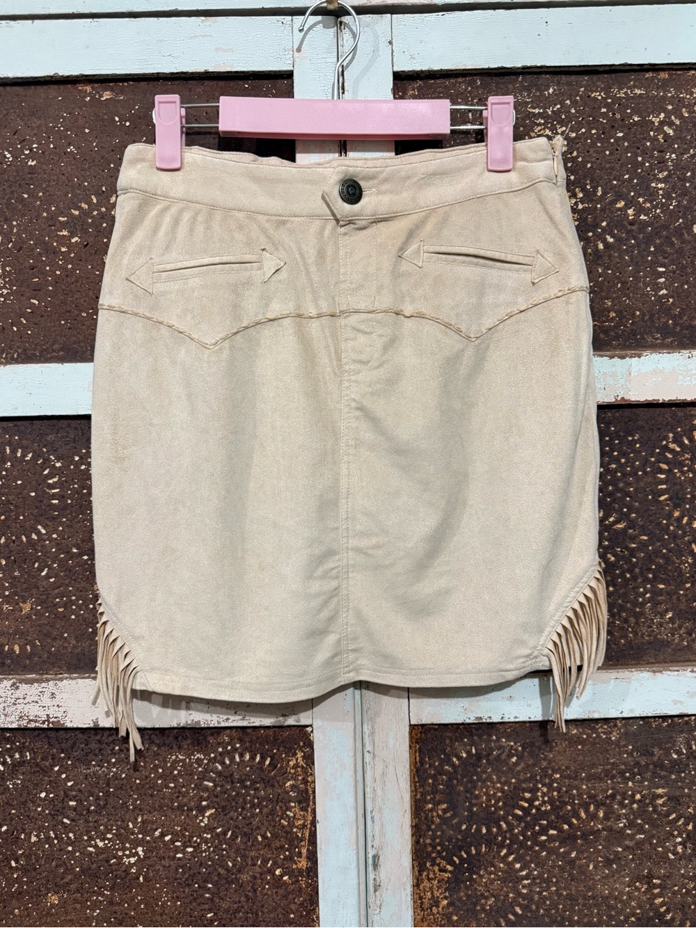 Double D Ranch Beige Skirt Size Medium